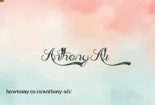 Anthony Ali