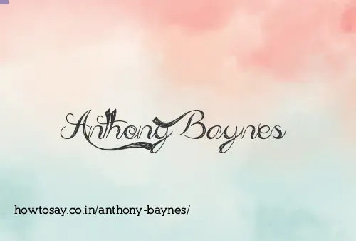 Anthony Baynes