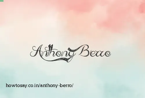 Anthony Berro