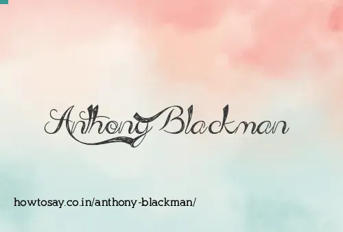 Anthony Blackman