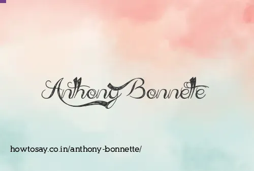 Anthony Bonnette