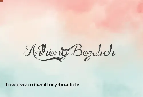 Anthony Bozulich