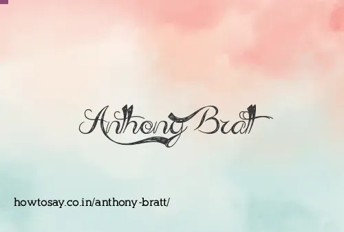 Anthony Bratt