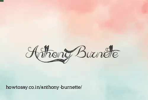 Anthony Burnette