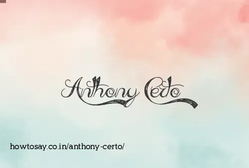 Anthony Certo