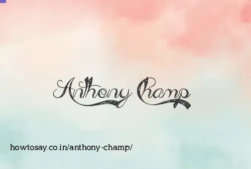 Anthony Champ