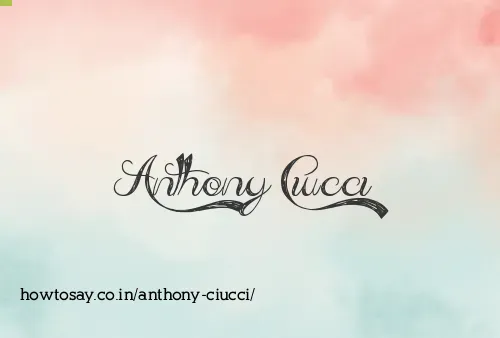 Anthony Ciucci