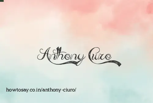 Anthony Ciuro