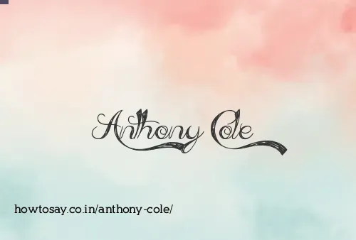 Anthony Cole
