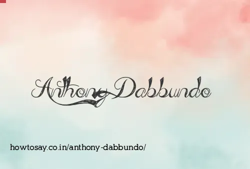 Anthony Dabbundo