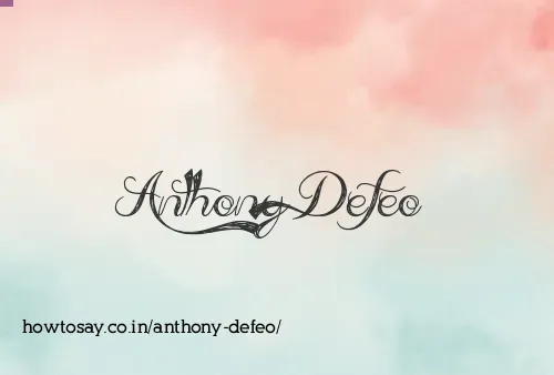 Anthony Defeo