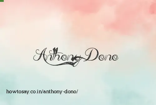 Anthony Dono
