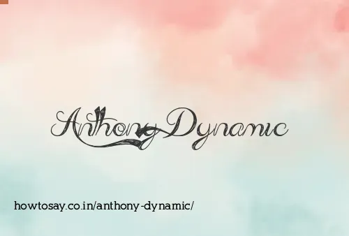 Anthony Dynamic