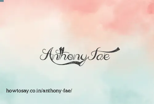 Anthony Fae