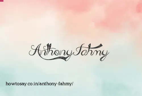 Anthony Fahmy