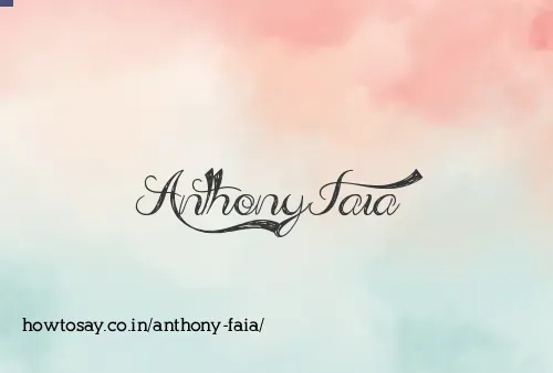 Anthony Faia