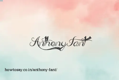 Anthony Fant