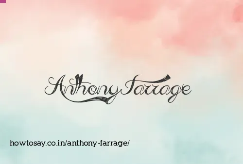 Anthony Farrage