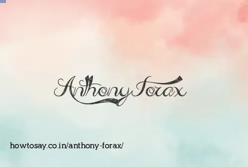 Anthony Forax