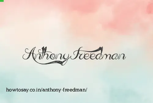 Anthony Freedman