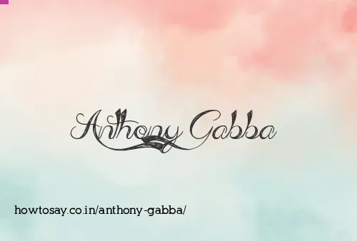 Anthony Gabba
