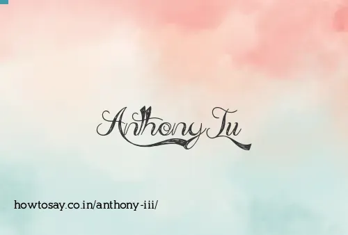 Anthony Iii