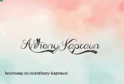 Anthony Kapraun
