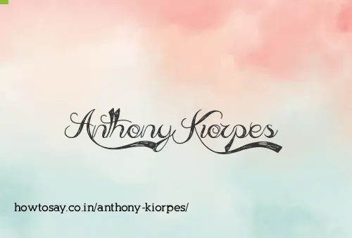 Anthony Kiorpes