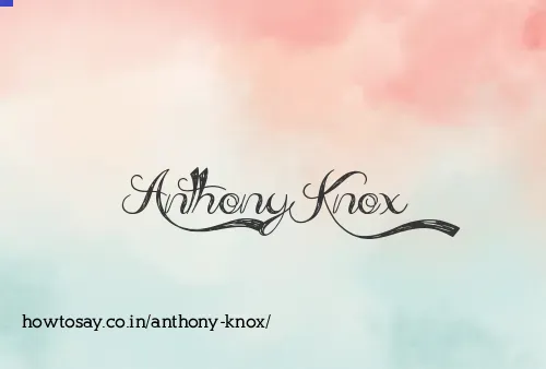 Anthony Knox