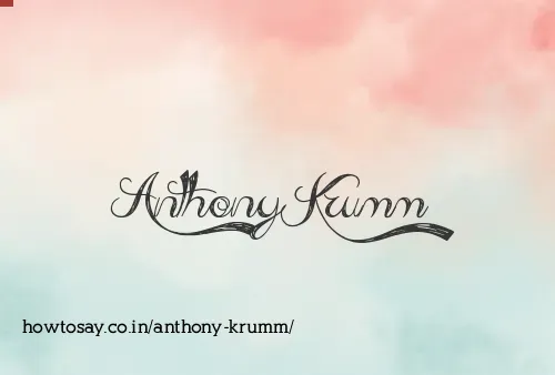 Anthony Krumm