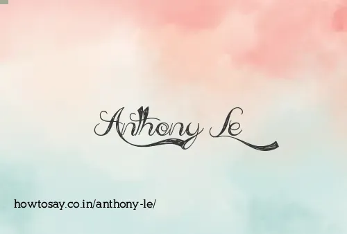 Anthony Le
