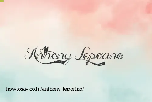 Anthony Leporino