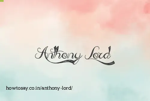 Anthony Lord