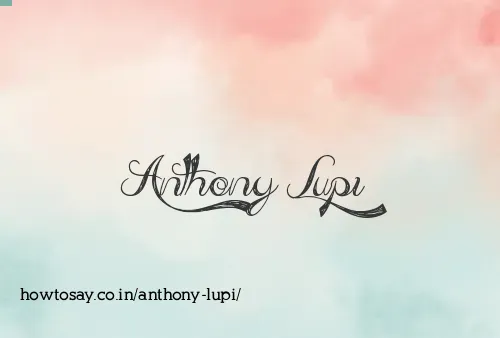 Anthony Lupi