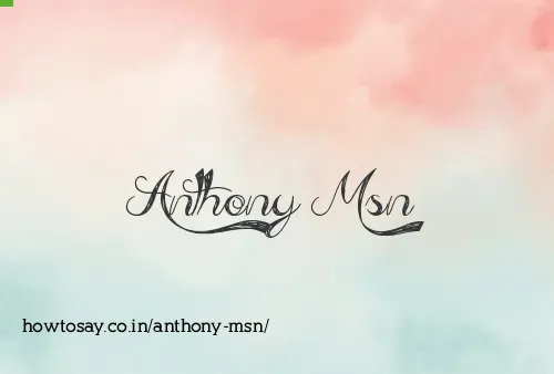 Anthony Msn