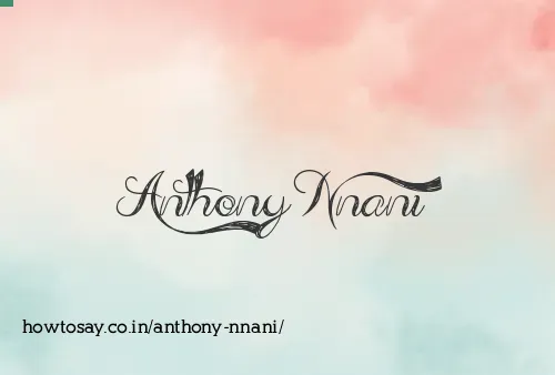 Anthony Nnani