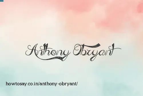 Anthony Obryant
