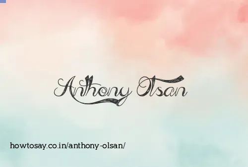 Anthony Olsan