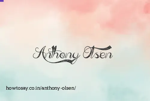 Anthony Olsen