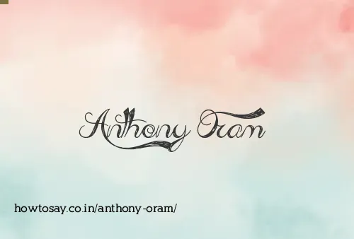 Anthony Oram