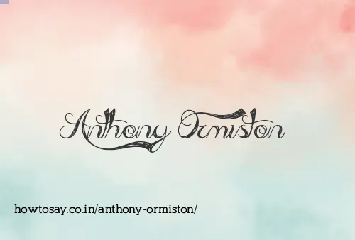 Anthony Ormiston