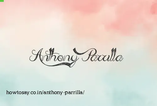 Anthony Parrilla