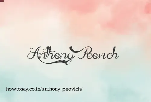 Anthony Peovich