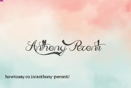 Anthony Peronti