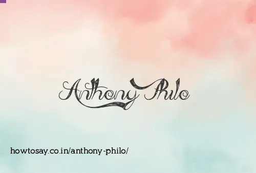 Anthony Philo