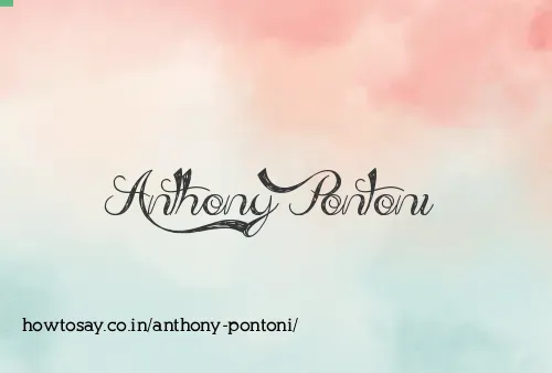 Anthony Pontoni