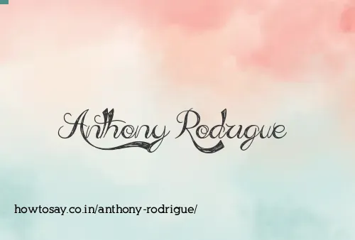 Anthony Rodrigue