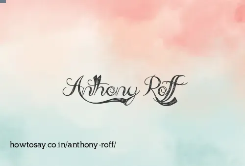 Anthony Roff