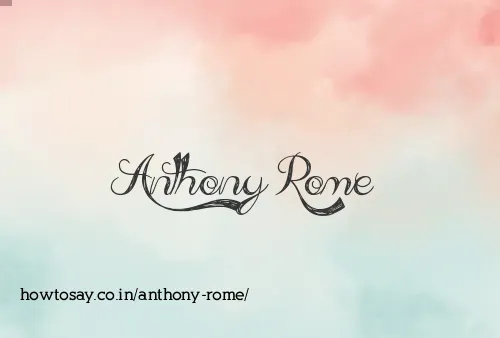 Anthony Rome