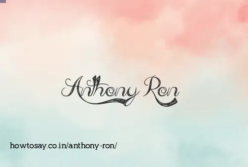 Anthony Ron